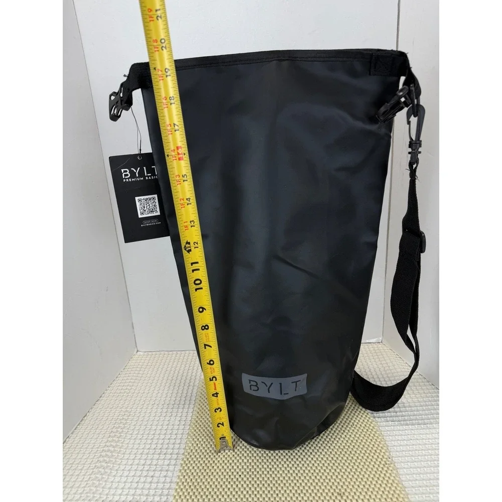 BYLT Premium Basics Dry Bag Black Waterproof Roll Top Shoulder Strap NEW